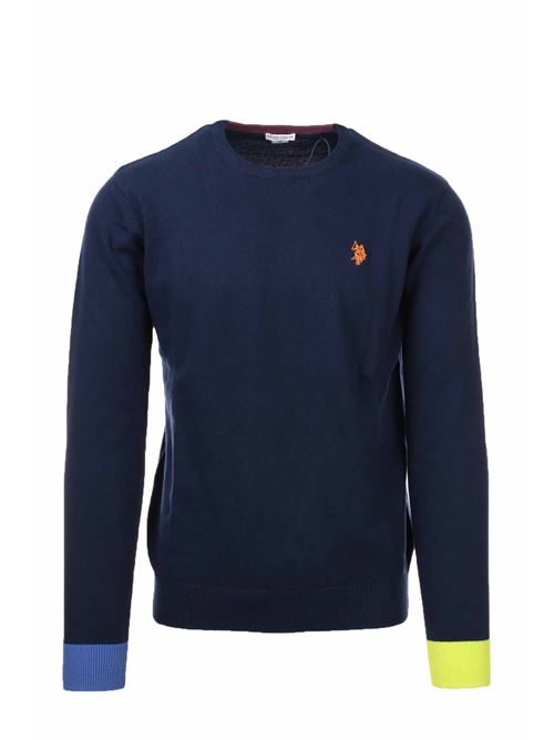 Maglia girocollo in cotone con contrasti. US Polo Assn | Maglie | 6139551727179