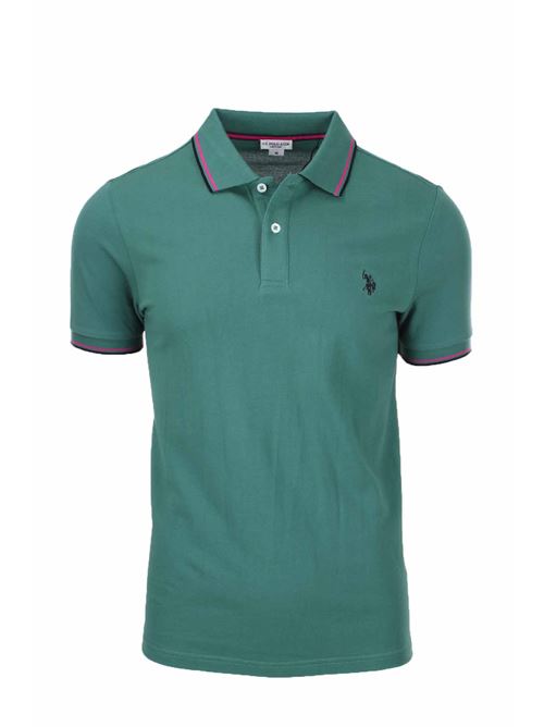 Polo mezza manica in piquet unito US Polo Assn | Polo | 6145651711149