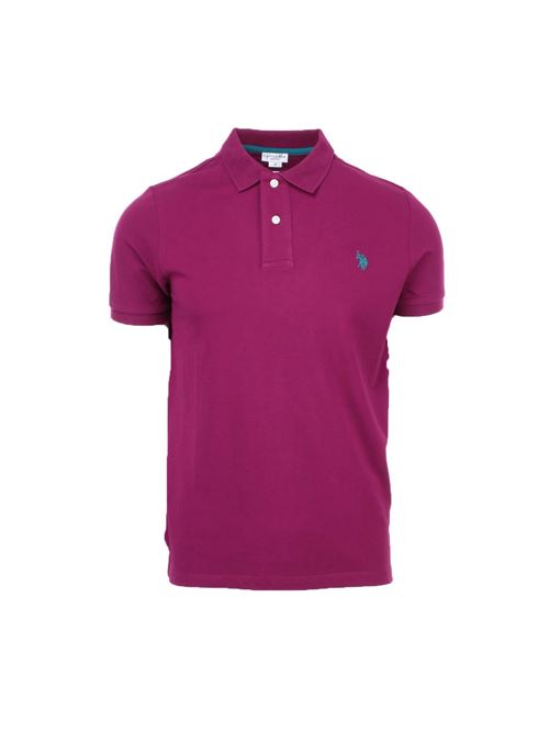 Polo mezza manica tinta unita con logo US Polo Assn | Polo | 6507941029159