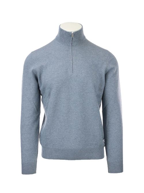 Lupetto zip in lana e cachemire Gran Sasso | Maglie | 5512619690521