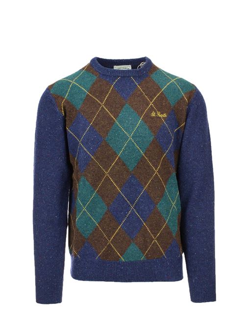 Maglia pullover girocollo rombi Donegal Argyle Saint Barth MC2 | Maglie | HER0210699E1851