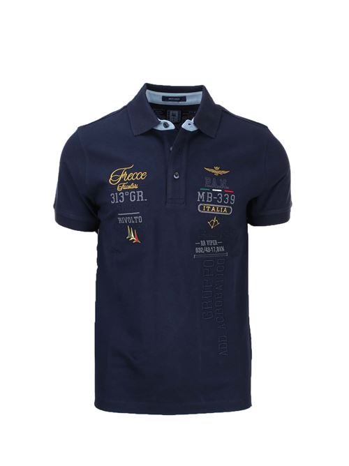 Polo mezza manica Frecce tricolori in cotone piquet Aeronautica Militare | Polo | PO1773P17308347