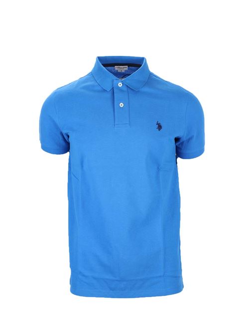 Polo mezza manica tinta unita con logo US Polo Assn | Polo | 6735541029233