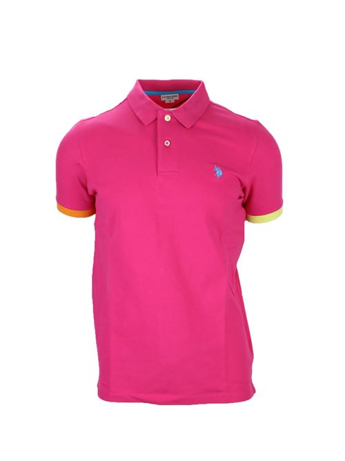 Polo mezza manica con profili in colorati US Polo Assn | Polo | 6735750336251