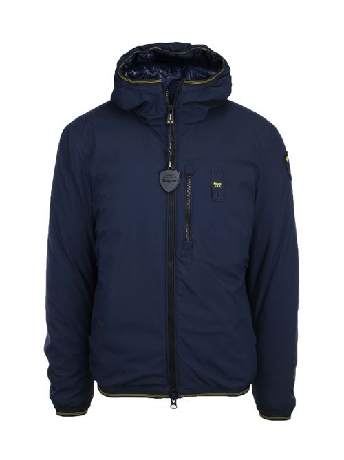 Piumino bomber in neoprene con cappuccio Derry BLAUER | Giubbotti & Piumini | BLUC08033005480888