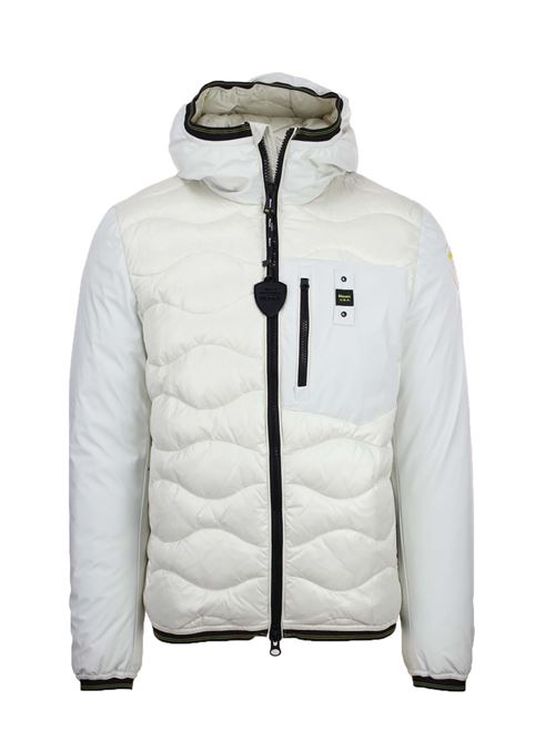 ALBERT nylon and neoprene down jacket BLAUER | Down Jackets | BLUC08034006355129