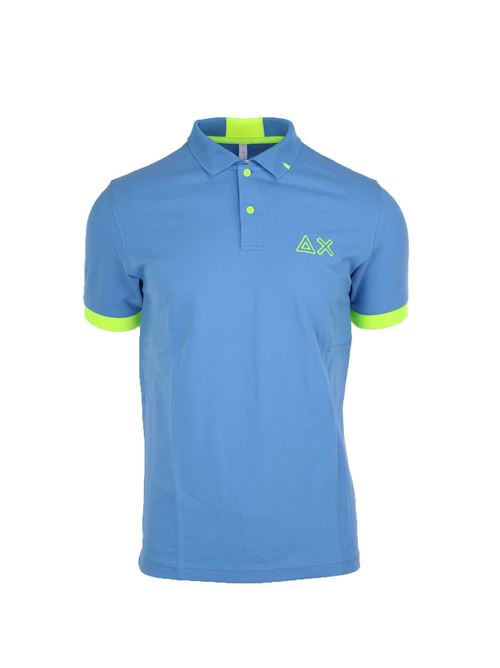 Polo mezza manica con dettagli e logo fluo SUN68 | Polo | A3512256